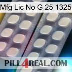 Mfg Lic No G 25 1325 07